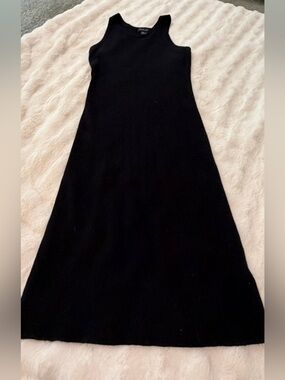 Rachel Zoe Black Ribbed Tank Maxi Dress